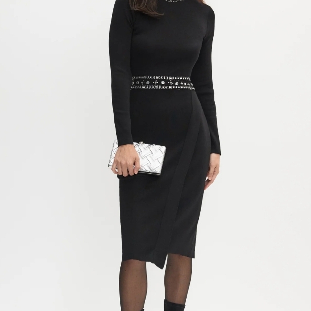 Joseph Ribkoff Black Long Sleeve Dress
